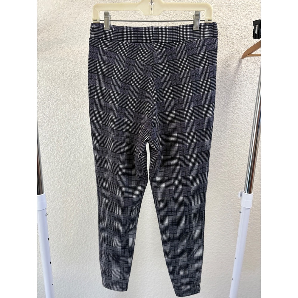 SHEIN Curve Black White Glen Plaid Tapered Leg‎ Pants Plus Size 0XL High Waist